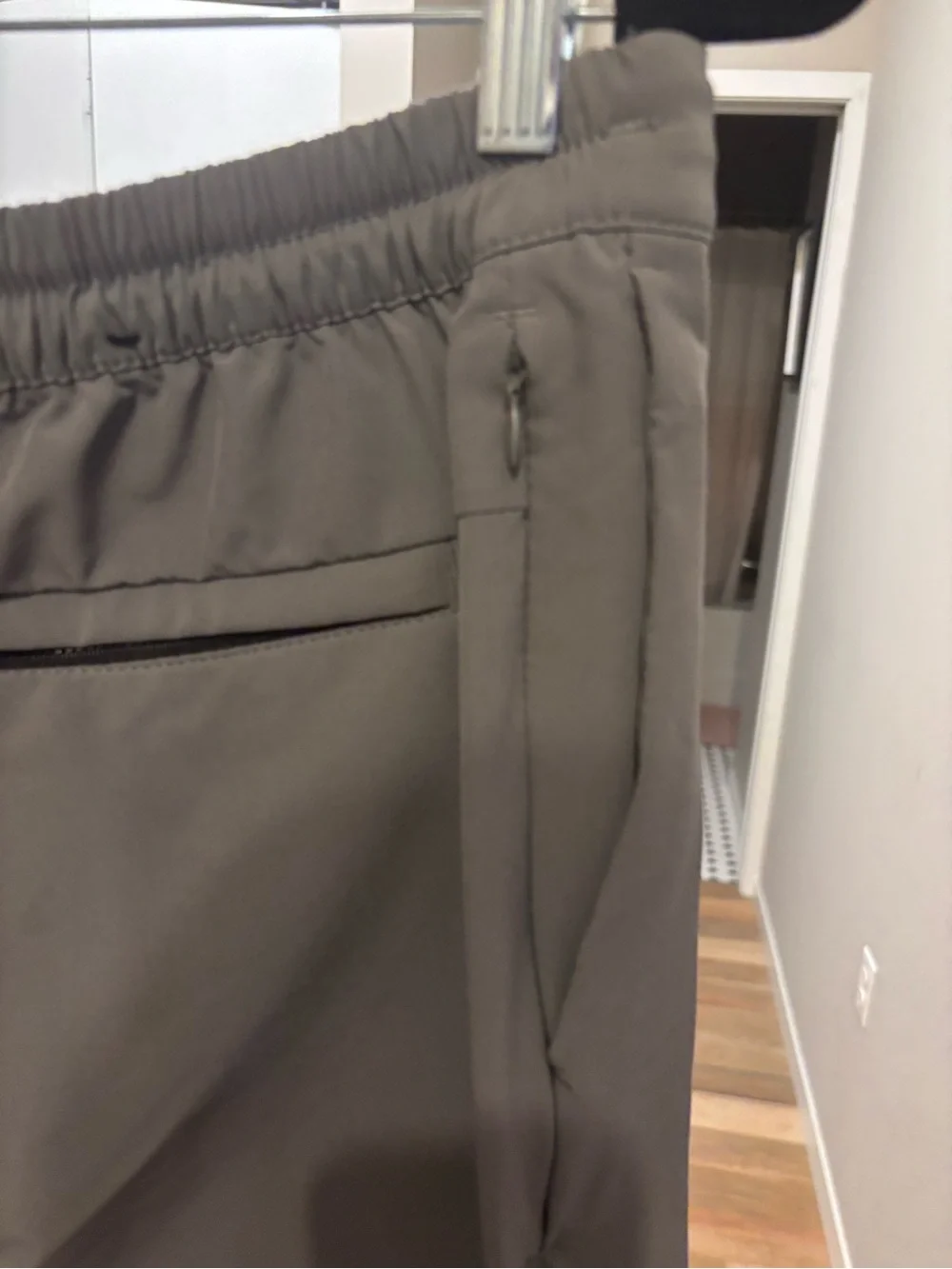 Men's Grey Slim Tech Pants